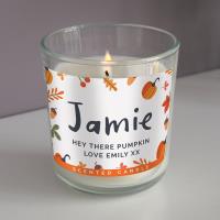 Personalised Pumpkin Candle in a Jar Extra Image 1 Preview